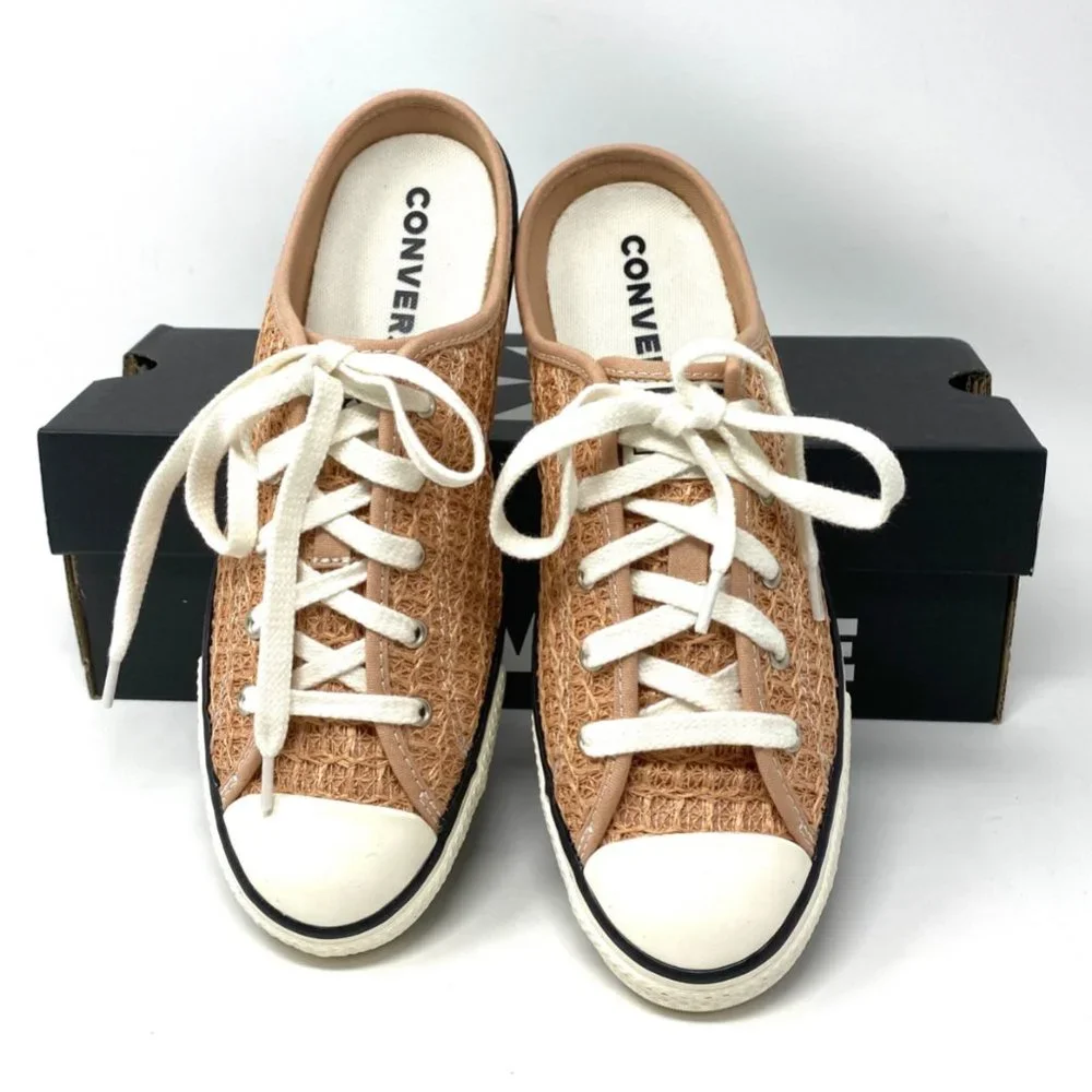 Converse Womens Size 571899C CTAS Dainty Mule Slip Vachetta Beige Canvas Sneaker - Picture 3 of 12